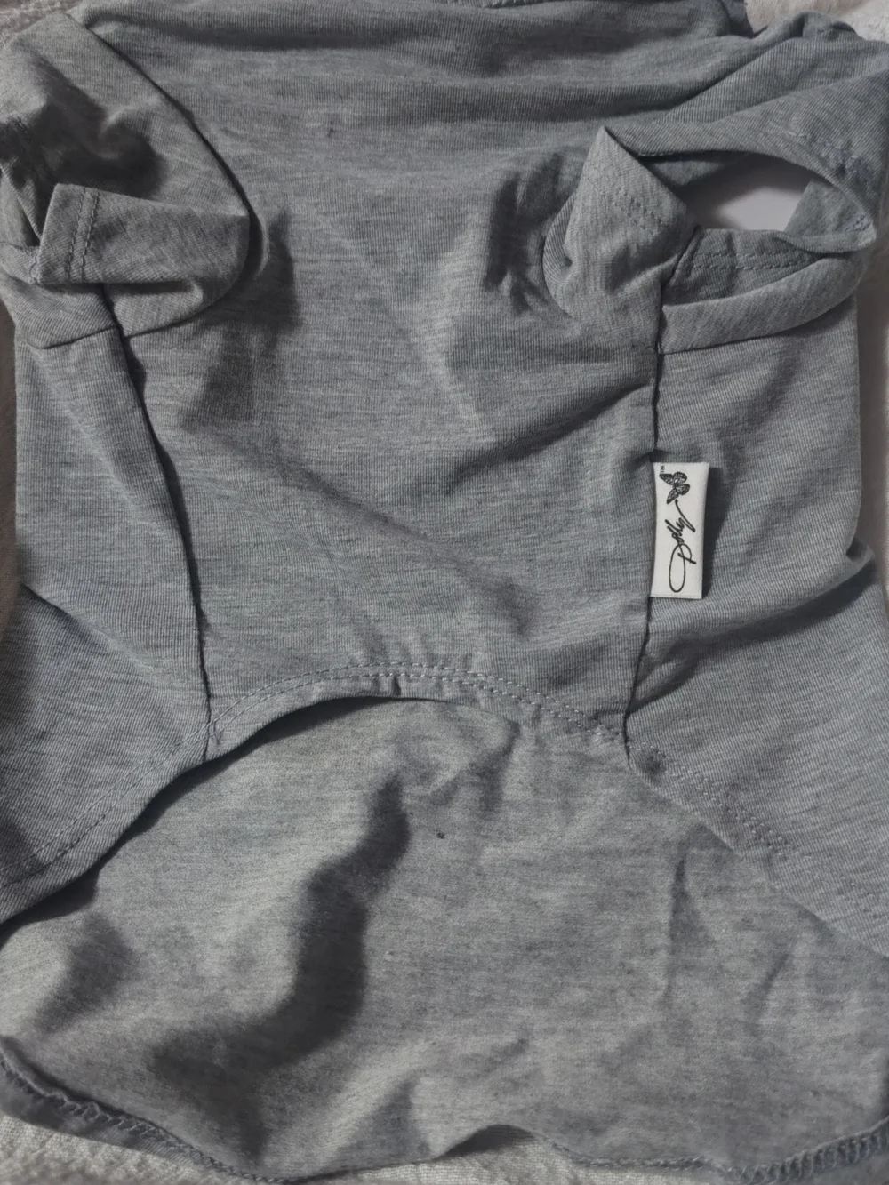 Dogs Doggy Parton Grey Shirt with Graphic 
